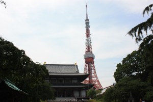 Zojoji Temple and the Tokyo Tower