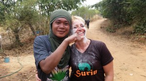 Krow and I after the Mahout Olympics